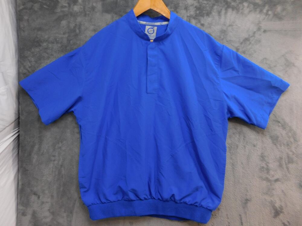 Sunderland Of Scotland Shirt Mens M Blue Short Sleeve Pullover Collared